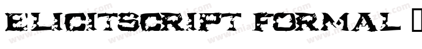 ElicitScript Formal字体转换
